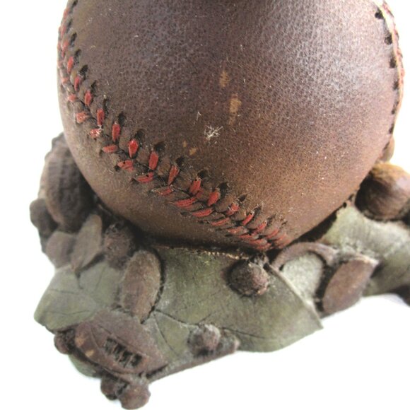 VTG 1984 TOM CLARK GNOME, HOMER, SITTING ON BASEBALL, RETIRED 10/93 - Picture 7 of 10